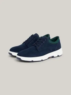 Baskets hybrides mi-montantes en daim | Bleu | Tommy Hilfiger