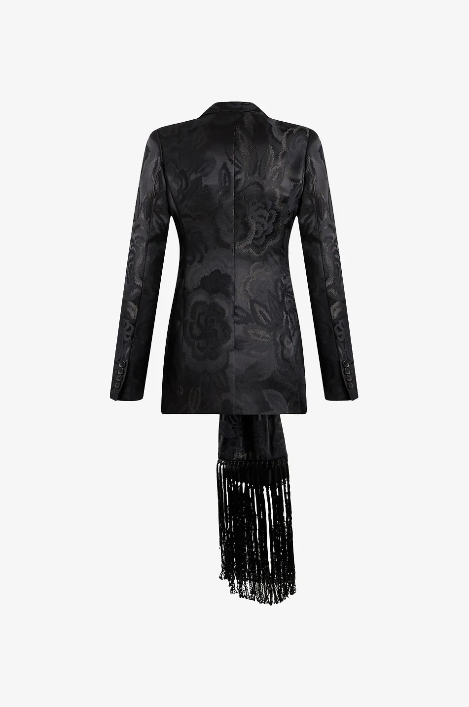 Blazer en jacquard fermeture foulard