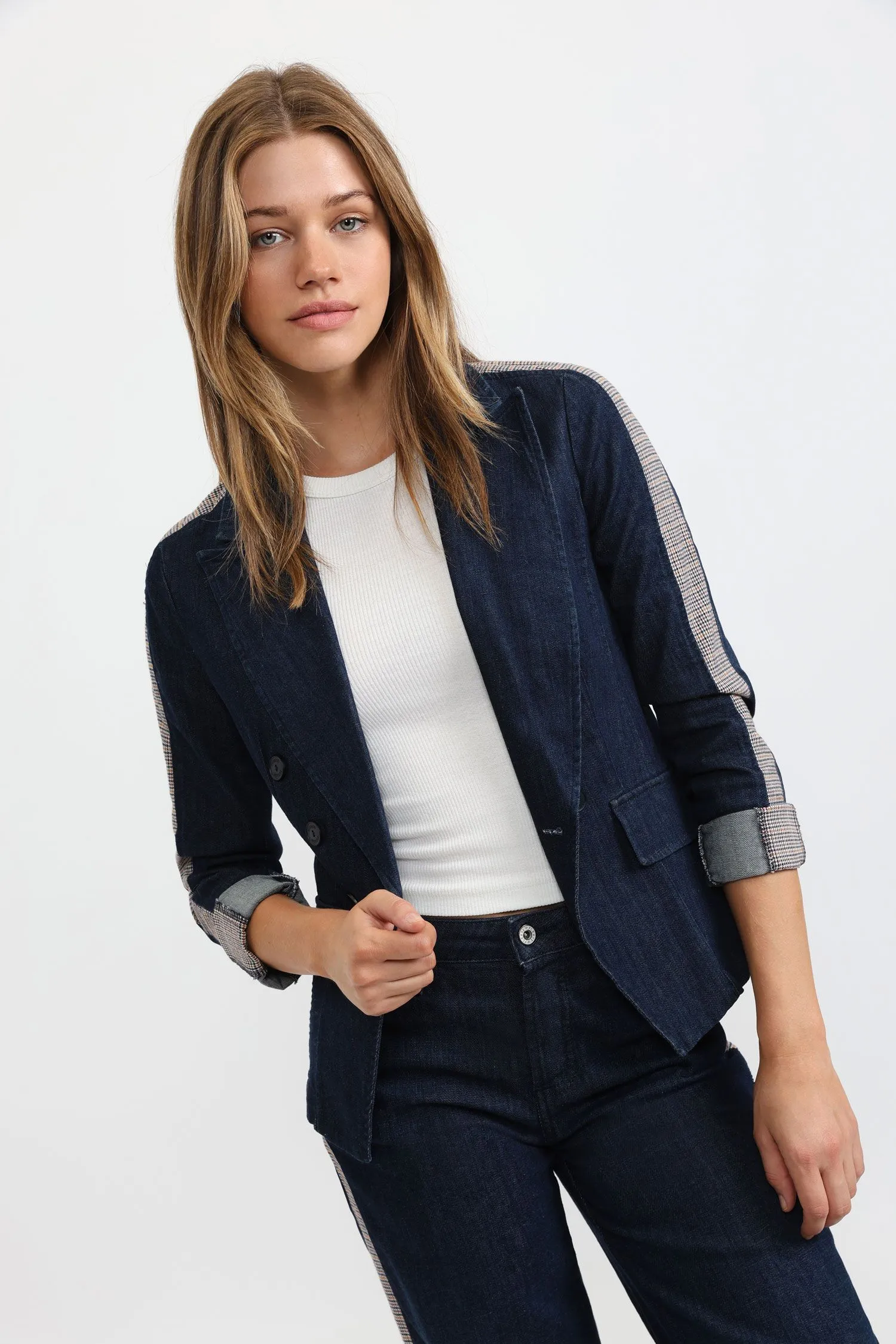 Blazer à double boutonnage