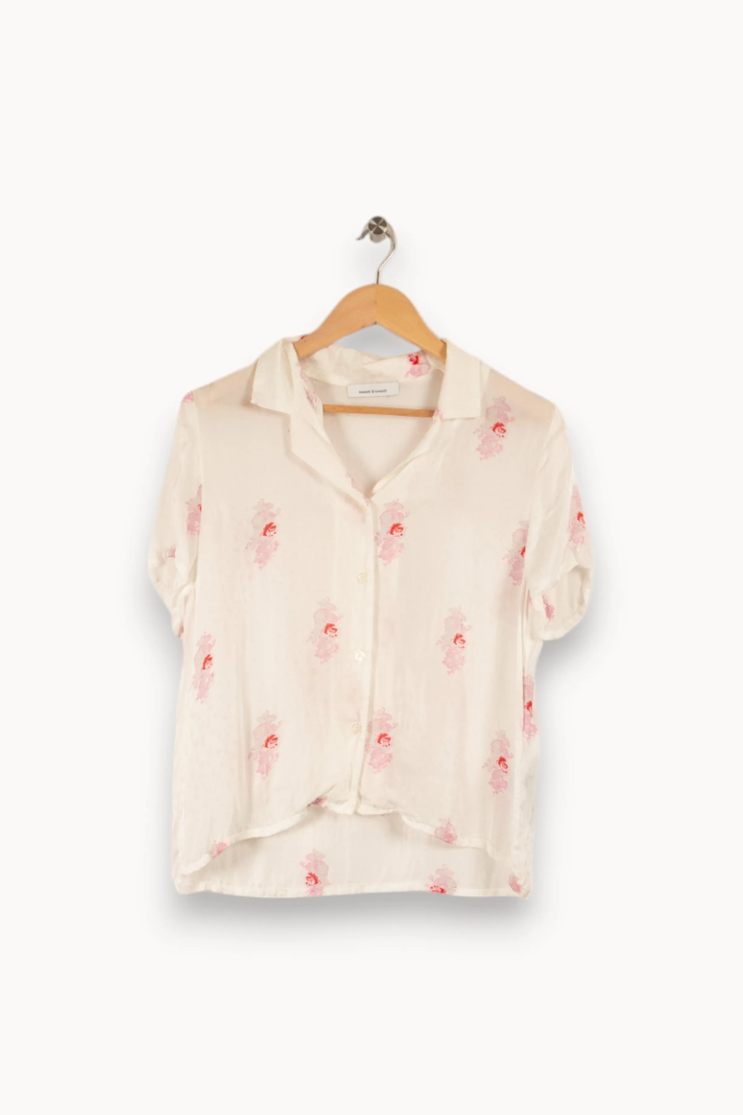 Blouse blanche à motifs - Taille S/36