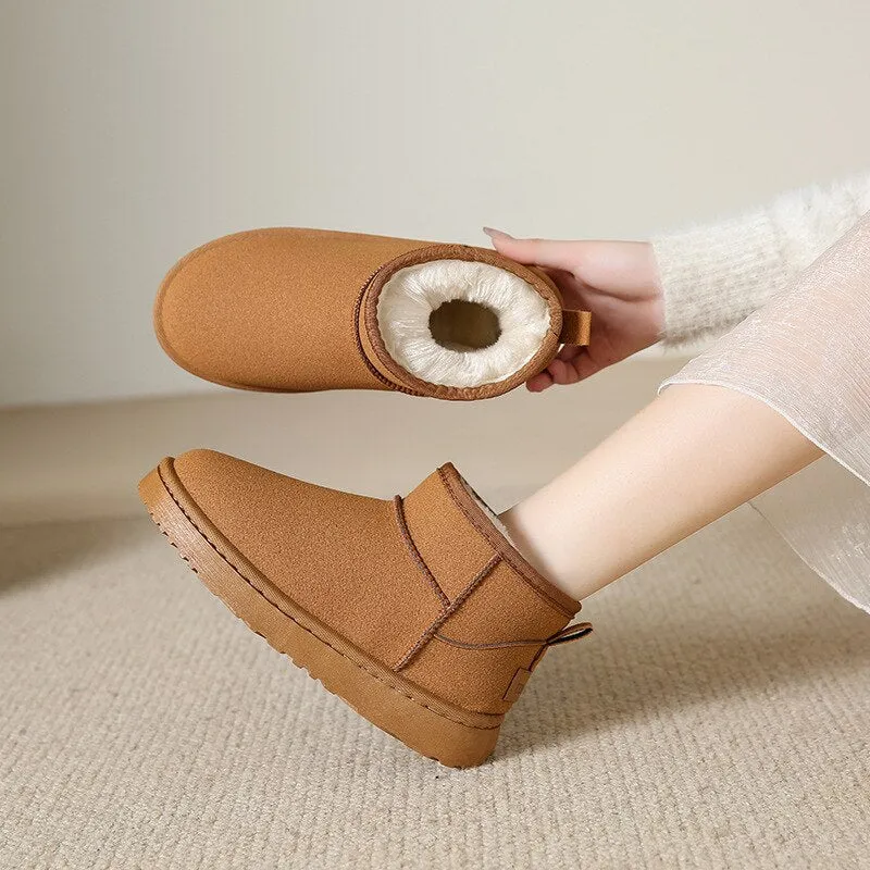 Bottines Avec Fourrure pour Femmes