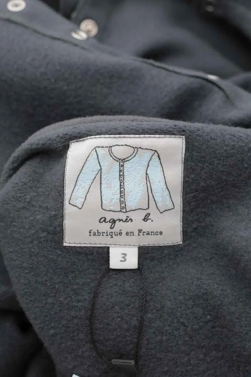 Cardigan en coton Agnès B. gris. Matière principale coton. Taille 40.