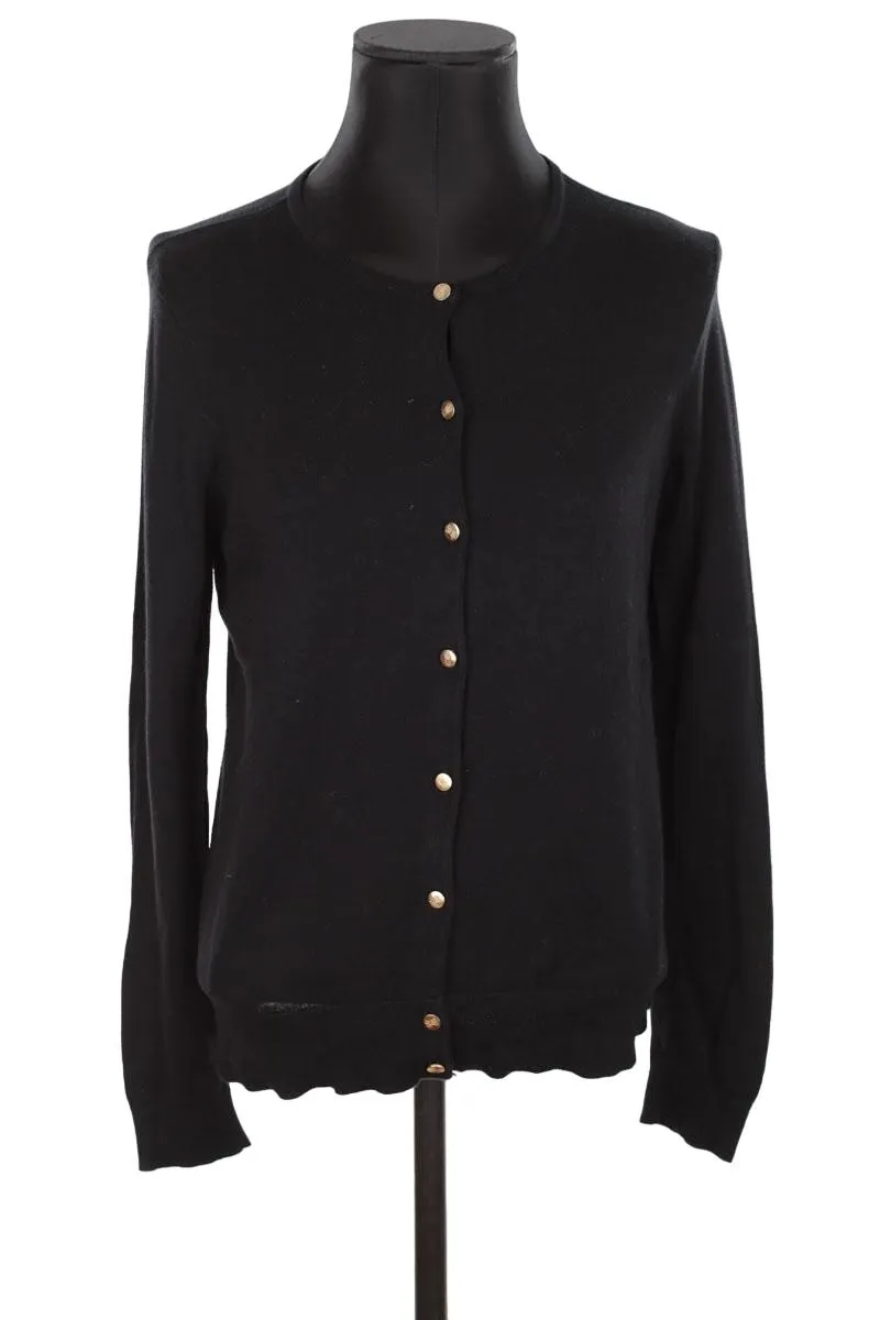 Cardigan en coton Ralph Lauren noir. Matière principale coton. Taille 36.