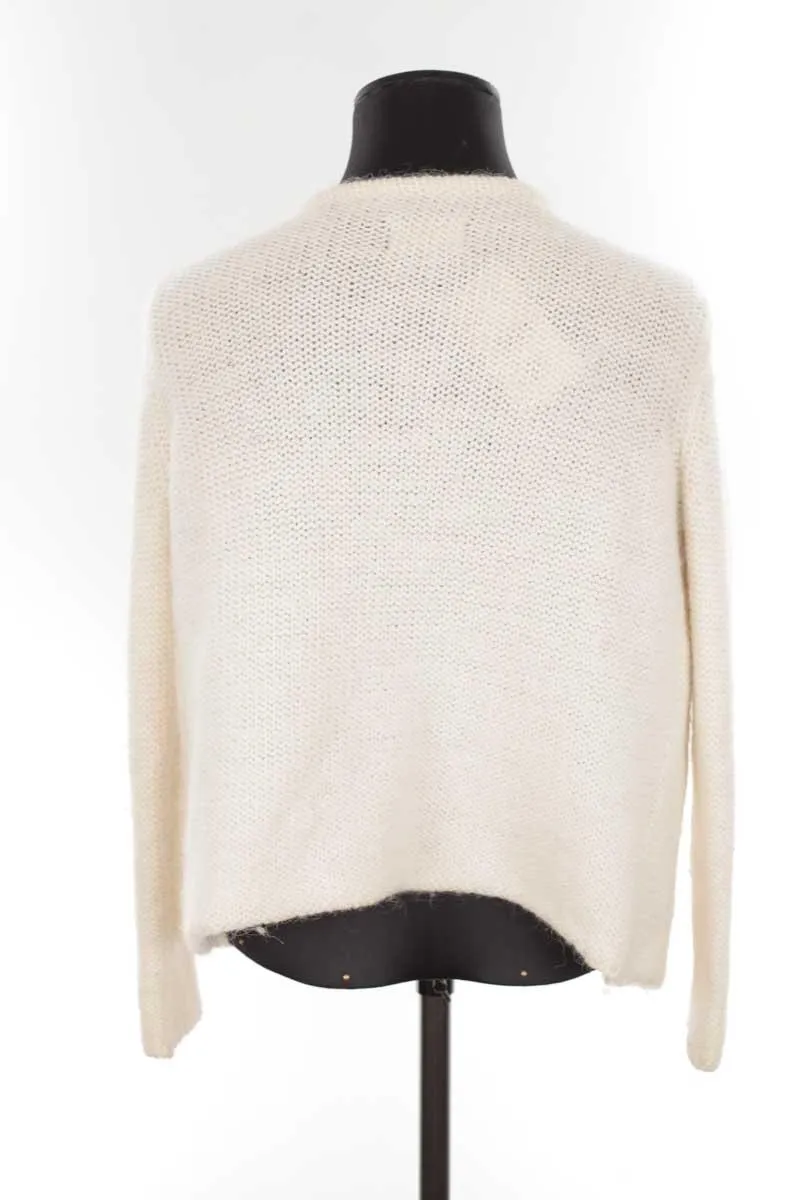 Cardigan en laine Bash blanc. Matière principale laine. Taille 36.