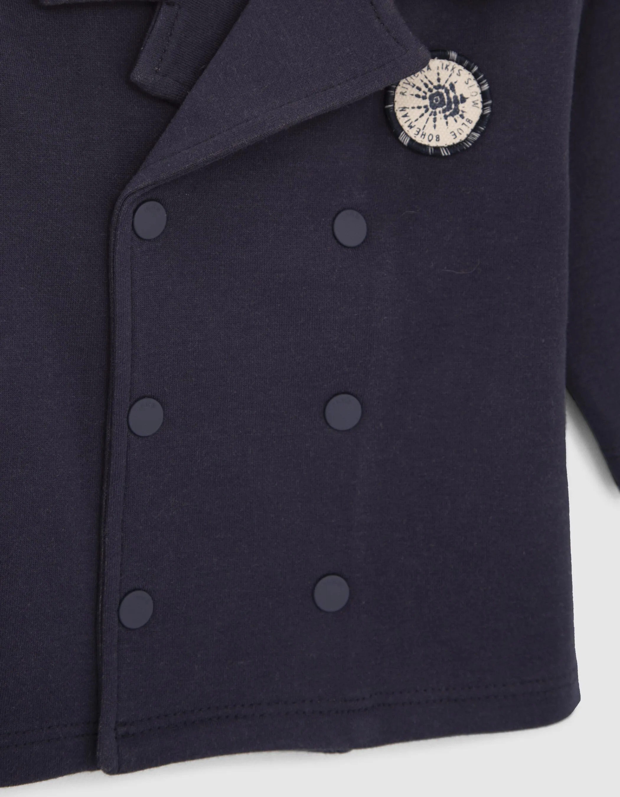 Cardigan marine forme caban bébé garçon