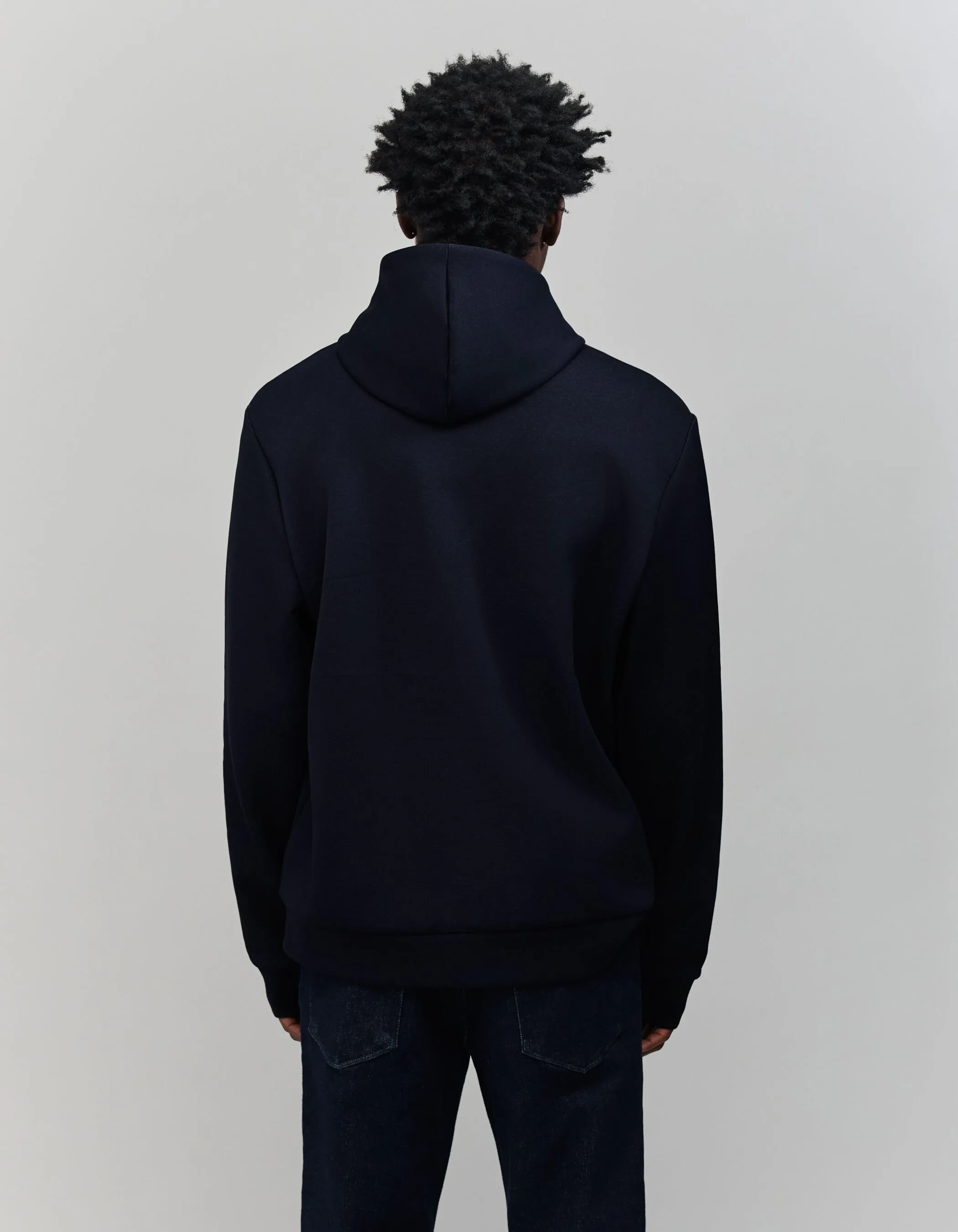 Cardigan zippé marine néoprène Homme