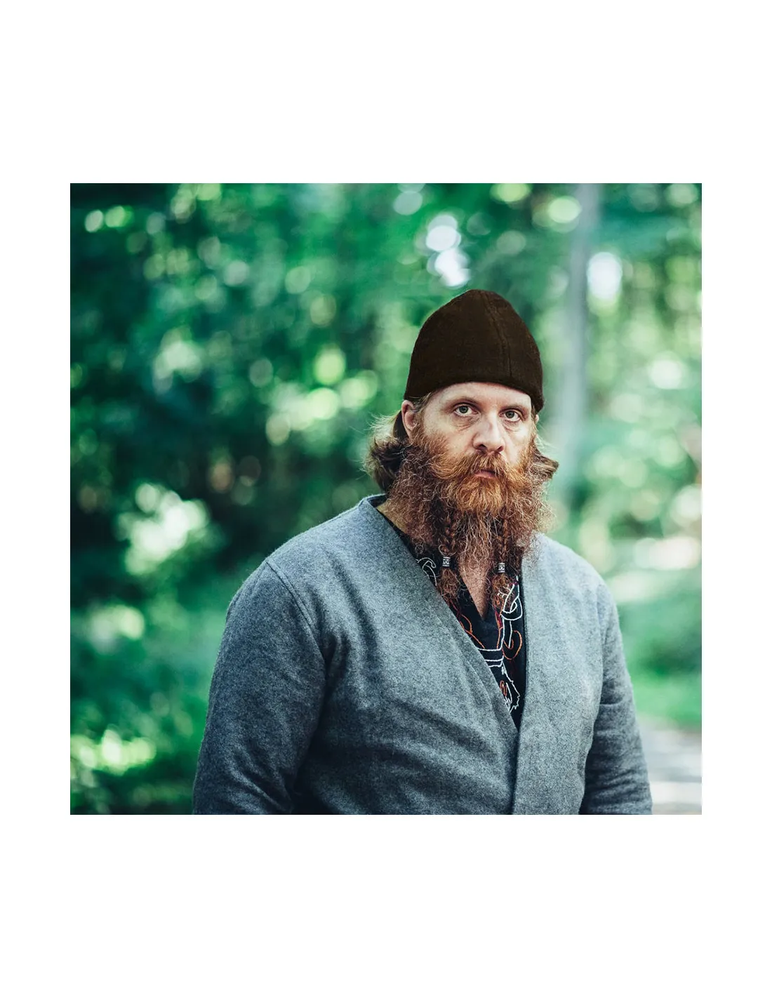 Chapeau viking en laine, modèle Ari, marron foncé ⚔️ Boutique Épées