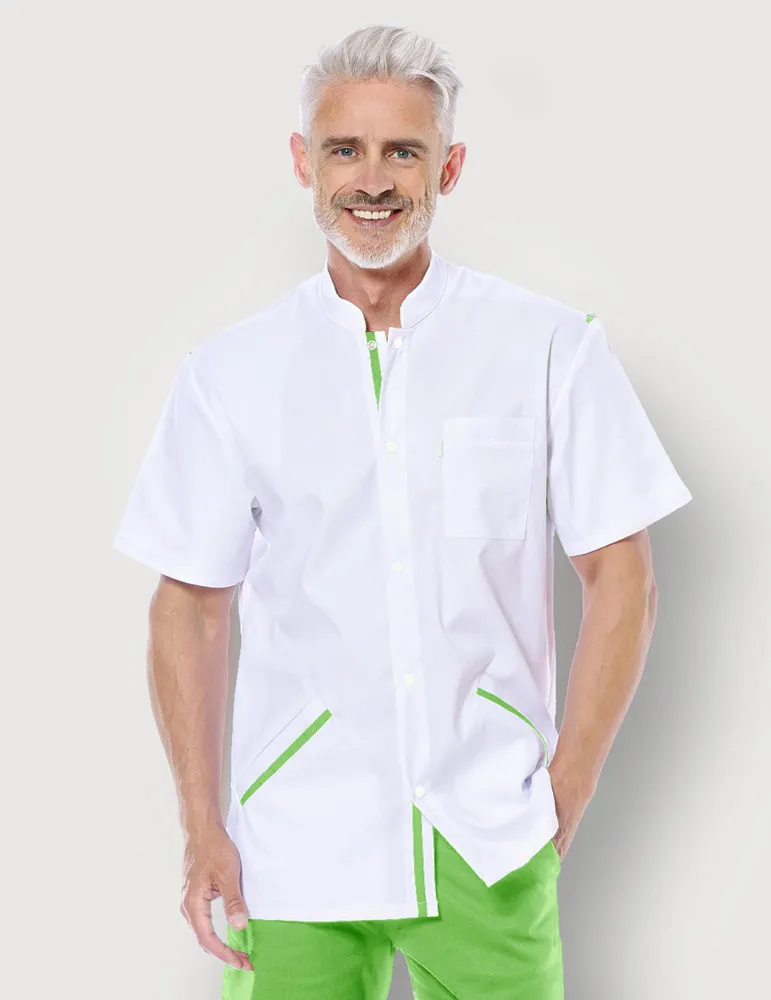 CHARLY - Blouse médicale blanche et couleurs | Belissa Made in France