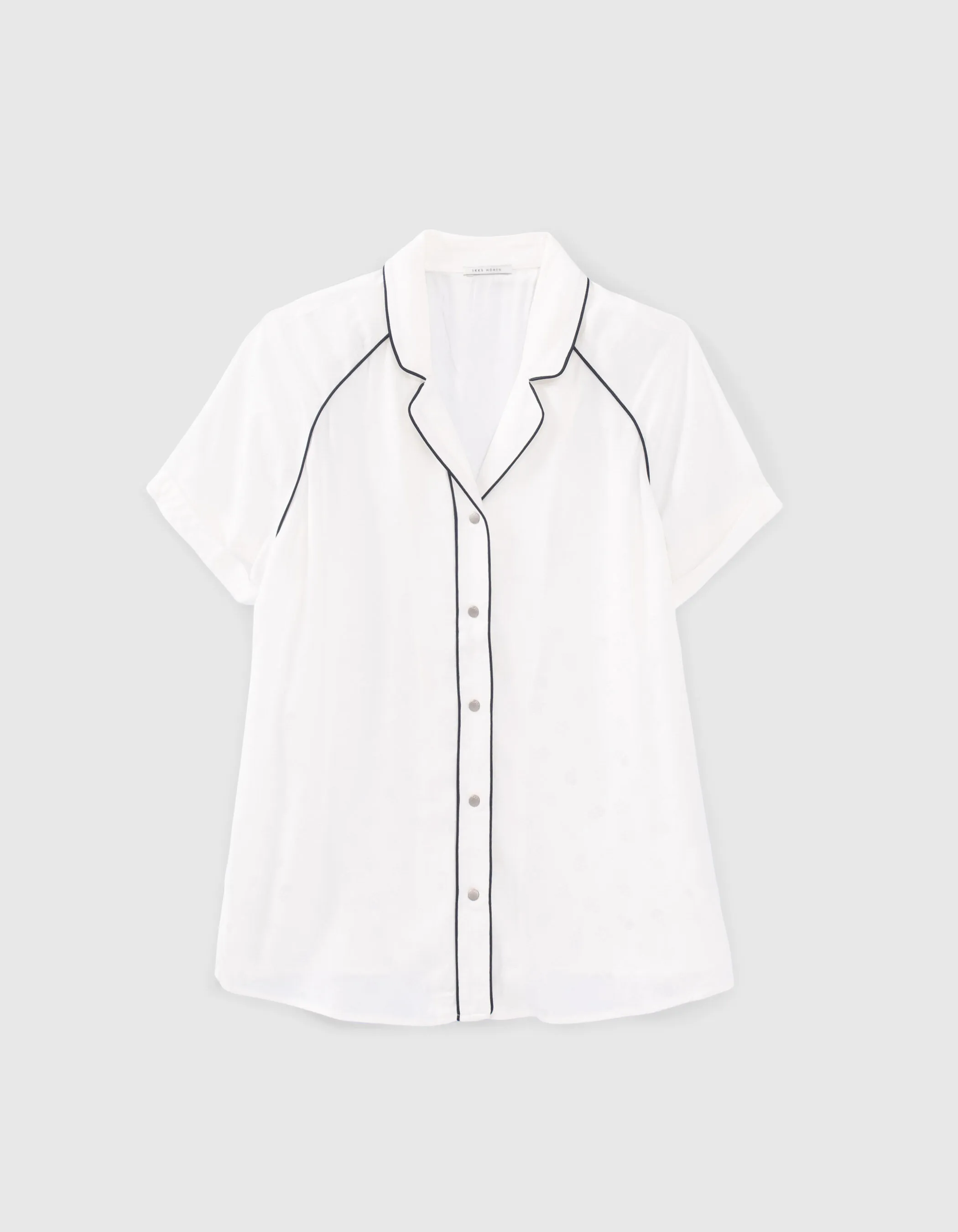 Chemise blanc cassé jacquard motif rock Femme