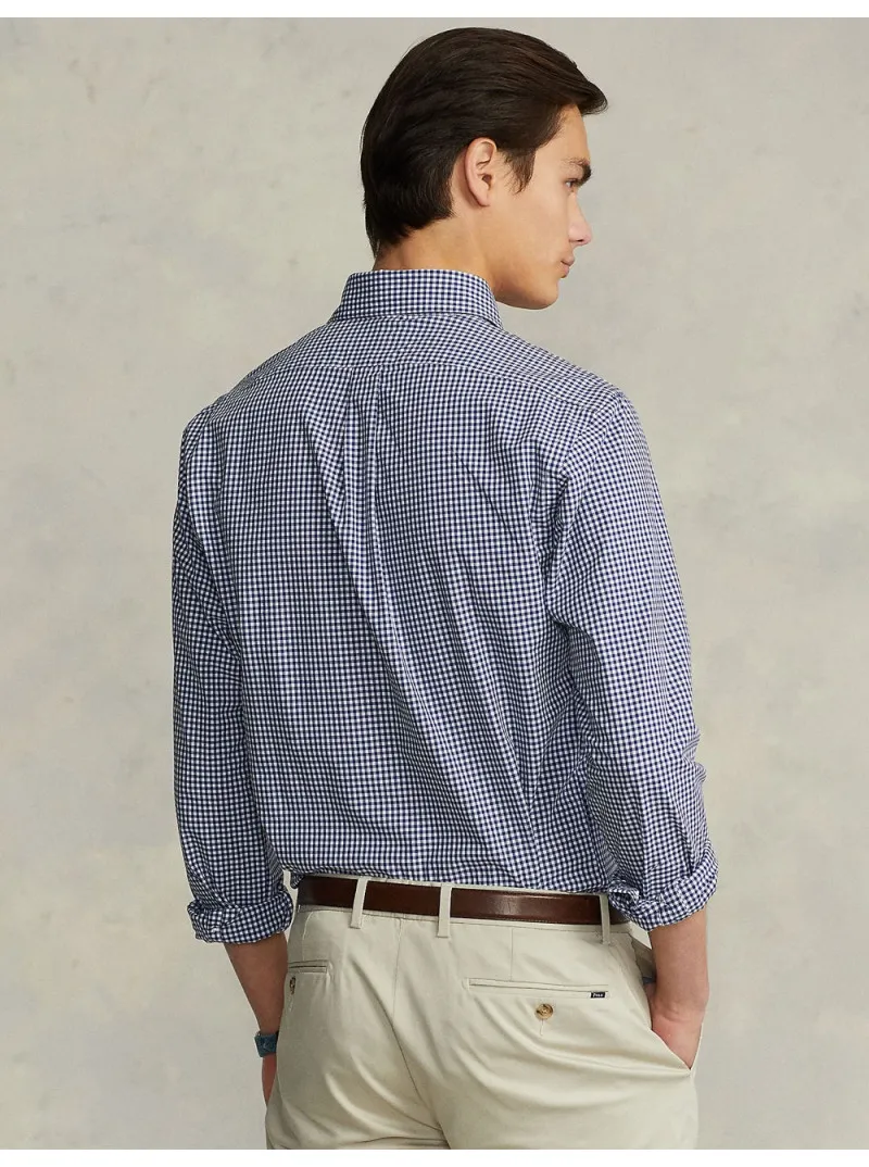 Chemise custom popeline coton stretch vichy Ralph Lauren