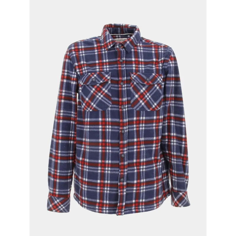 Chemise pop imprimé floral bleu marine homme - Edan Park | wimod