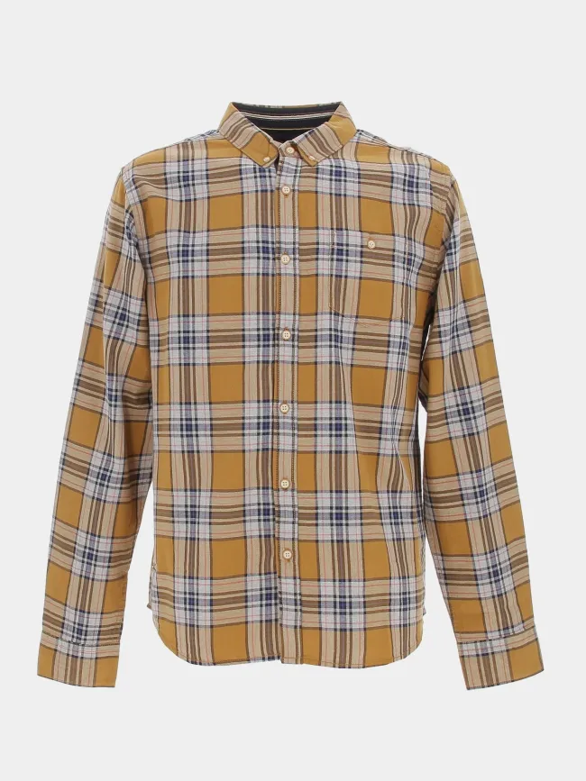 Chemise à carreaux marron homme - Rms 26 | wimod