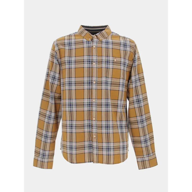 Chemise à carreaux marron homme - Rms 26 | wimod