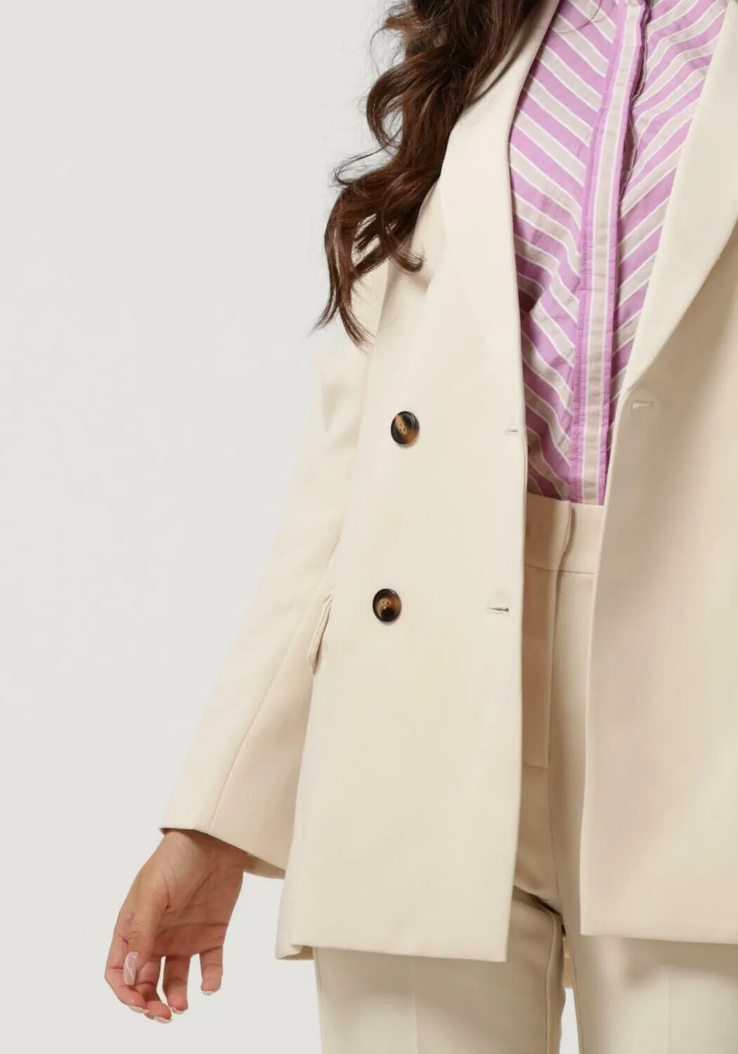 co'couture blazer vola oversized blazer en beige