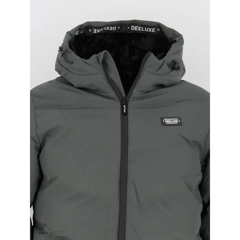 Doudoune chaude fourrée interest vert homme - Deeluxe | wimod
