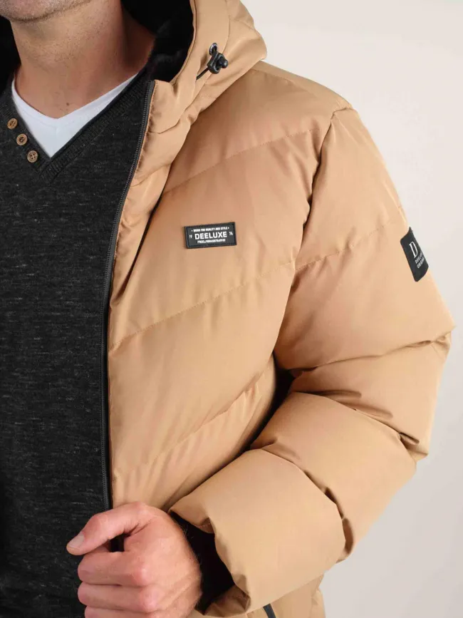 Doudoune intérieur fourré interest marron homme - Deeluxe | wimod