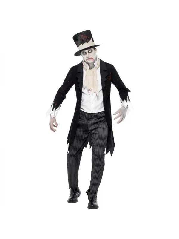 Déguisement Zombie Marié Homme avec accessoires
