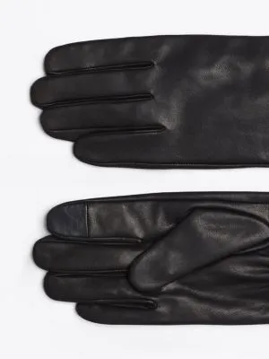 Gants Essential Hilfiger Flag en cuir | Marron | Tommy Hilfiger