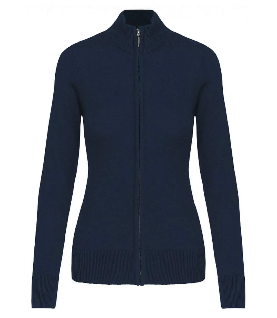 Gilet zippé cardigan K962 - femme - bleu marine