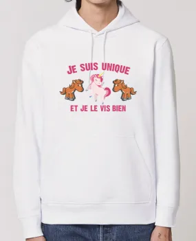 Hoodie Je suis unique et je le vis bien Par tunetoo