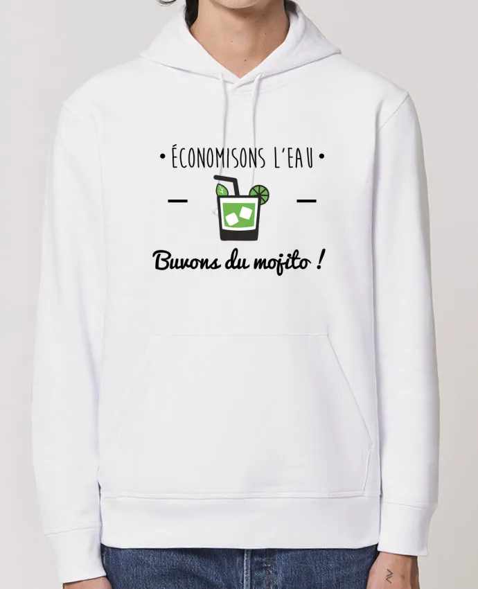Hoodie Économisons l'eau, buvons du mojito ! Humour , alcool , citations Par Benichan