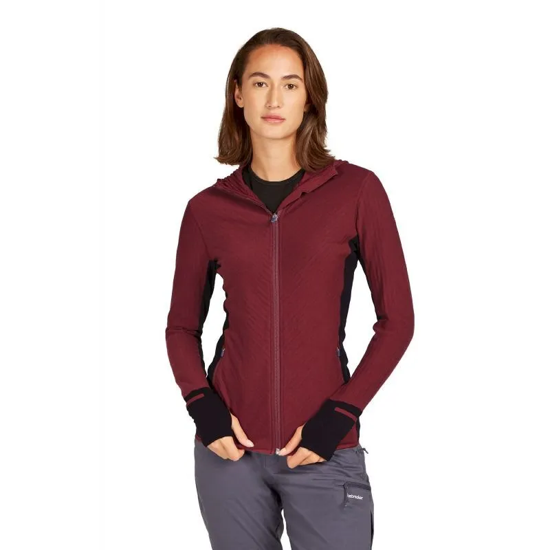 icebreaker Descender LS Zip Hoodie - Polaire en laine mérinos femme