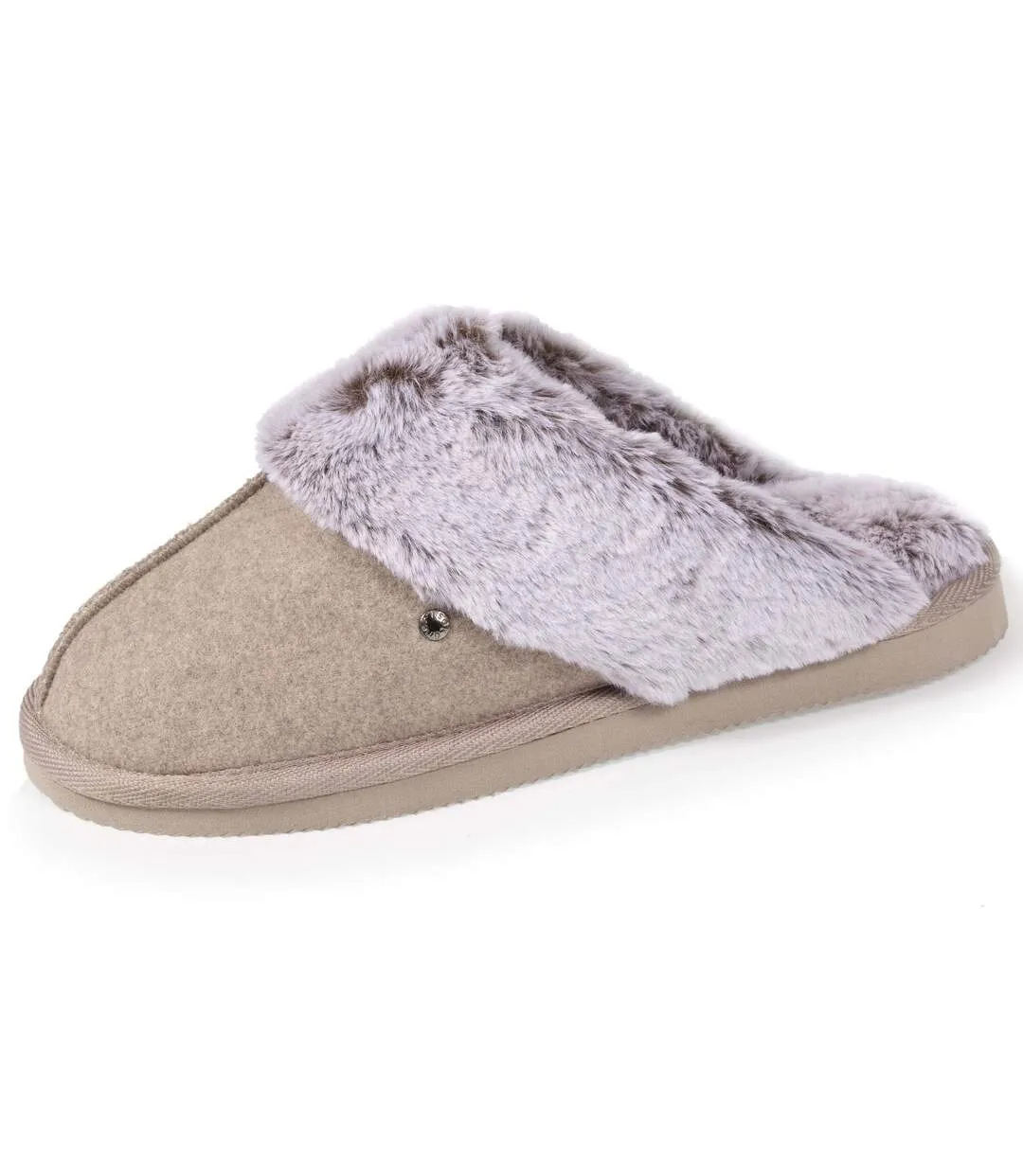 Isotoner Chaussons Mules femme cuir