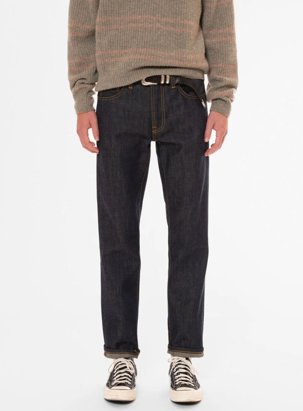 Jean droit en coton bio | brut "gritty jackson dry old" homme - Nudie Jeans