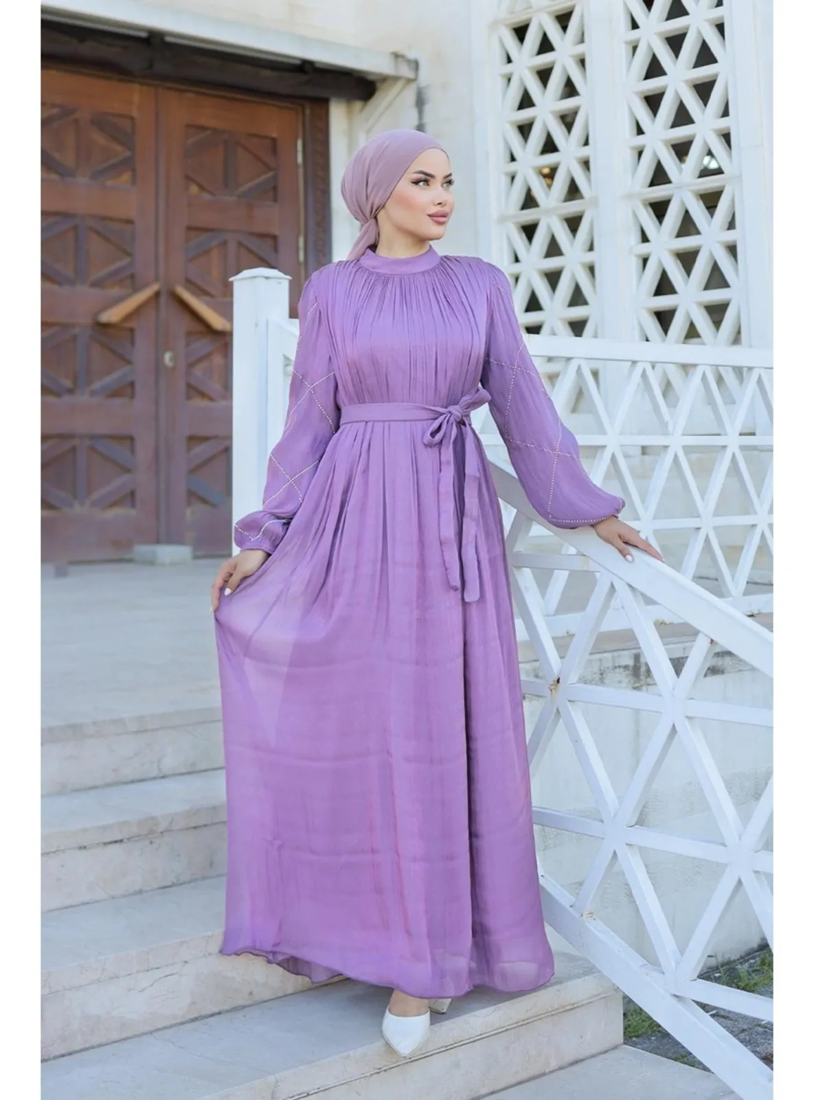 Lilac - Modest Evening Dress