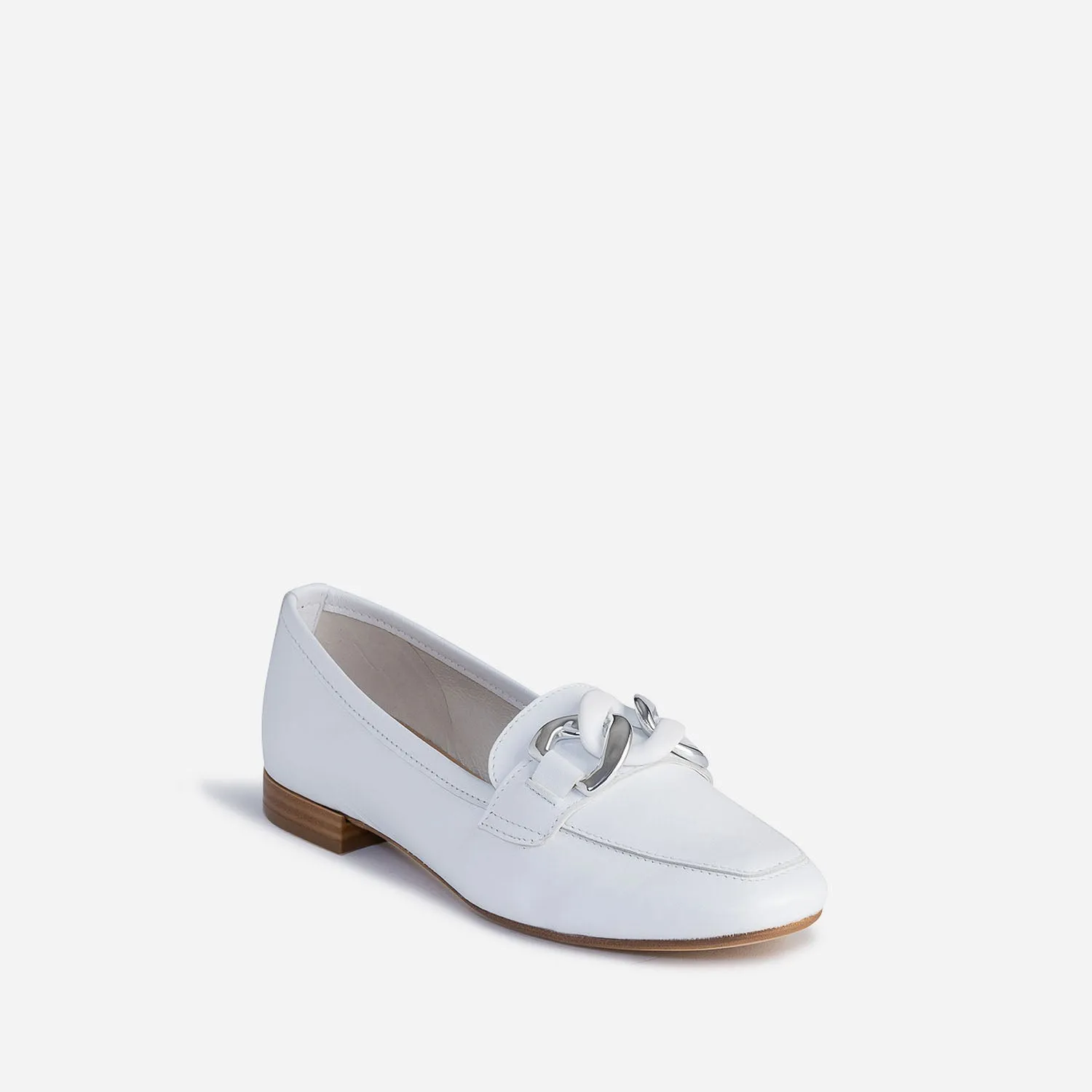 Mocassin blanc éco-conçu en cuir - Mocassins / Slippers Femme | ERAM