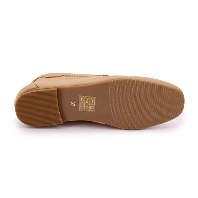 Mocassins beige en cuir lisse souple Femme PIERRE CARDIN à prix 