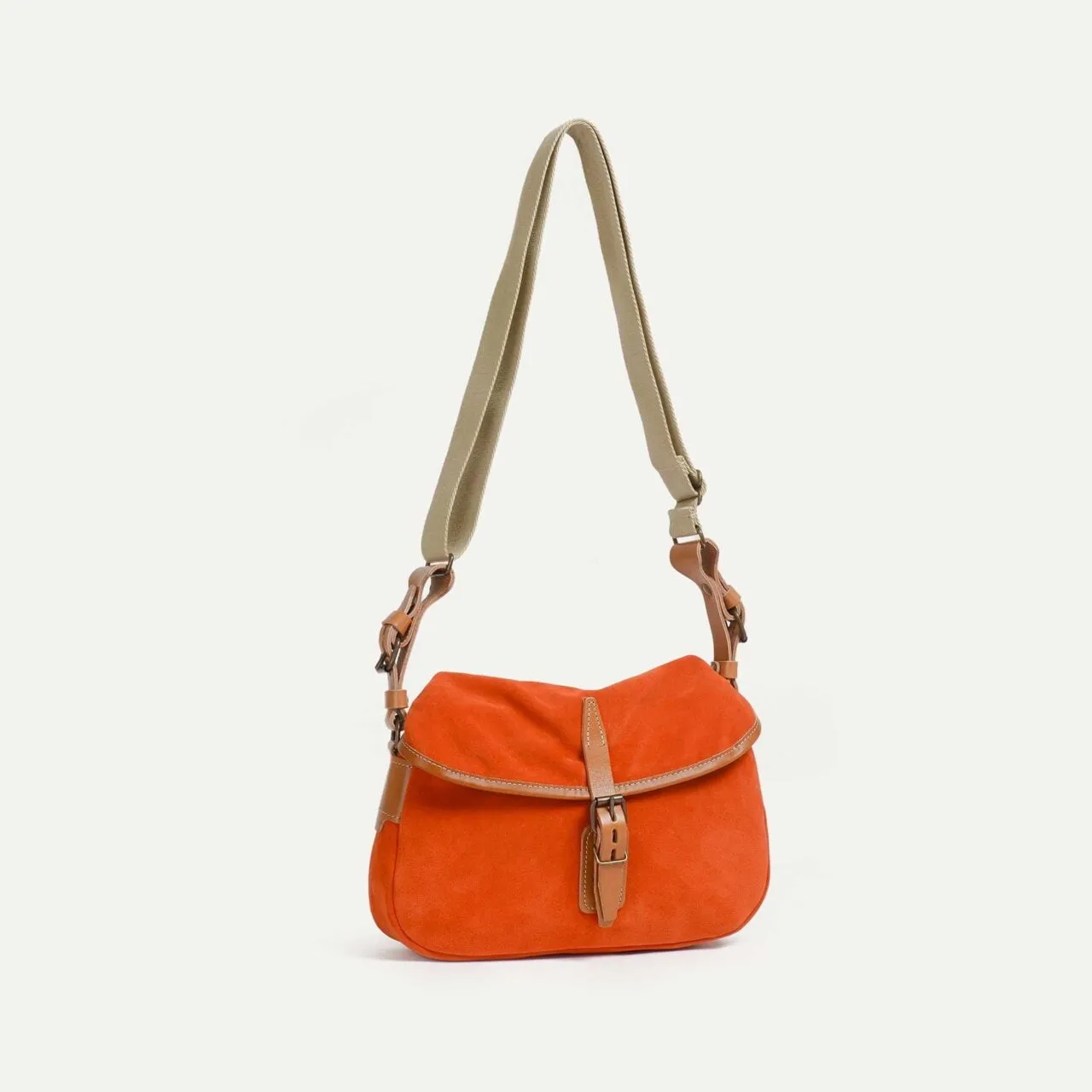Musette du Pêcheur XS / Cuir Velours - Sunstar - Bleu de Chauffe - Marques de France