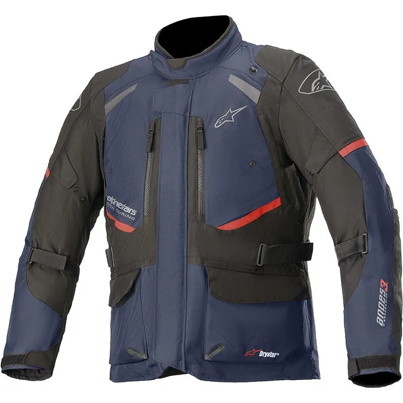 Pantalon ANDES V3 DRYSTAR ALPINESTARS bleu foncé/noir - MAXXESS.FR, Blouson moto textile
