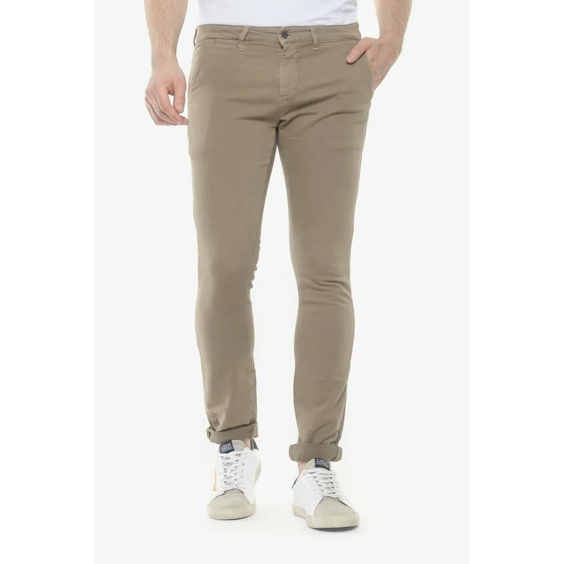 Pantalon chino JOGG blanc | 3 Suisses