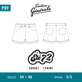 Patron Couture Générale Short – Été 72 (PDF)