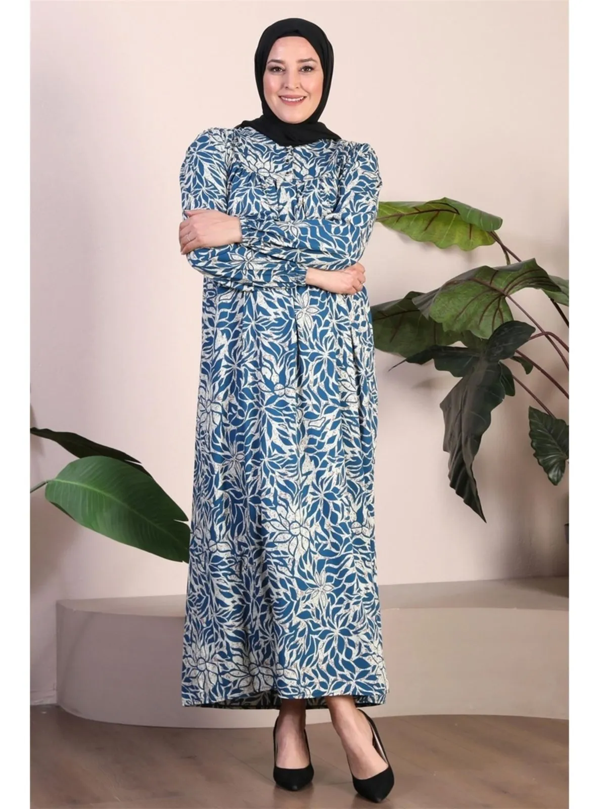 Petrol - Plus Size Dress