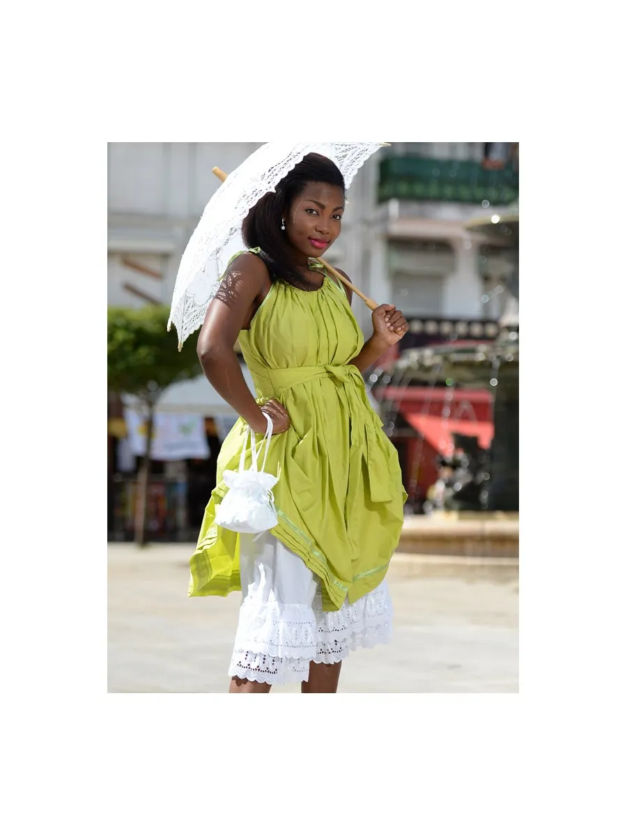 Robe Broderie Nanou Vert