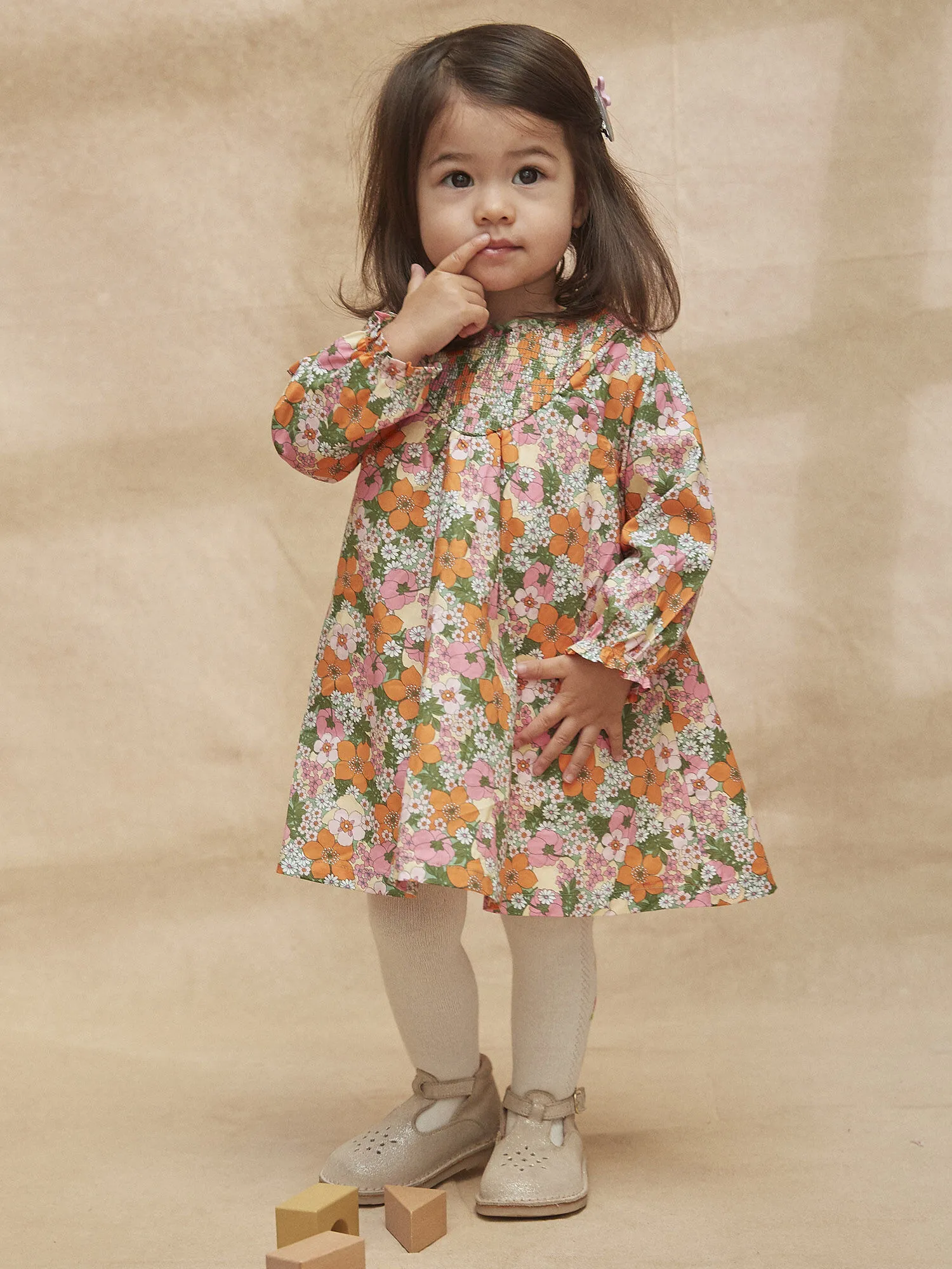 Robe en popeline fleurie