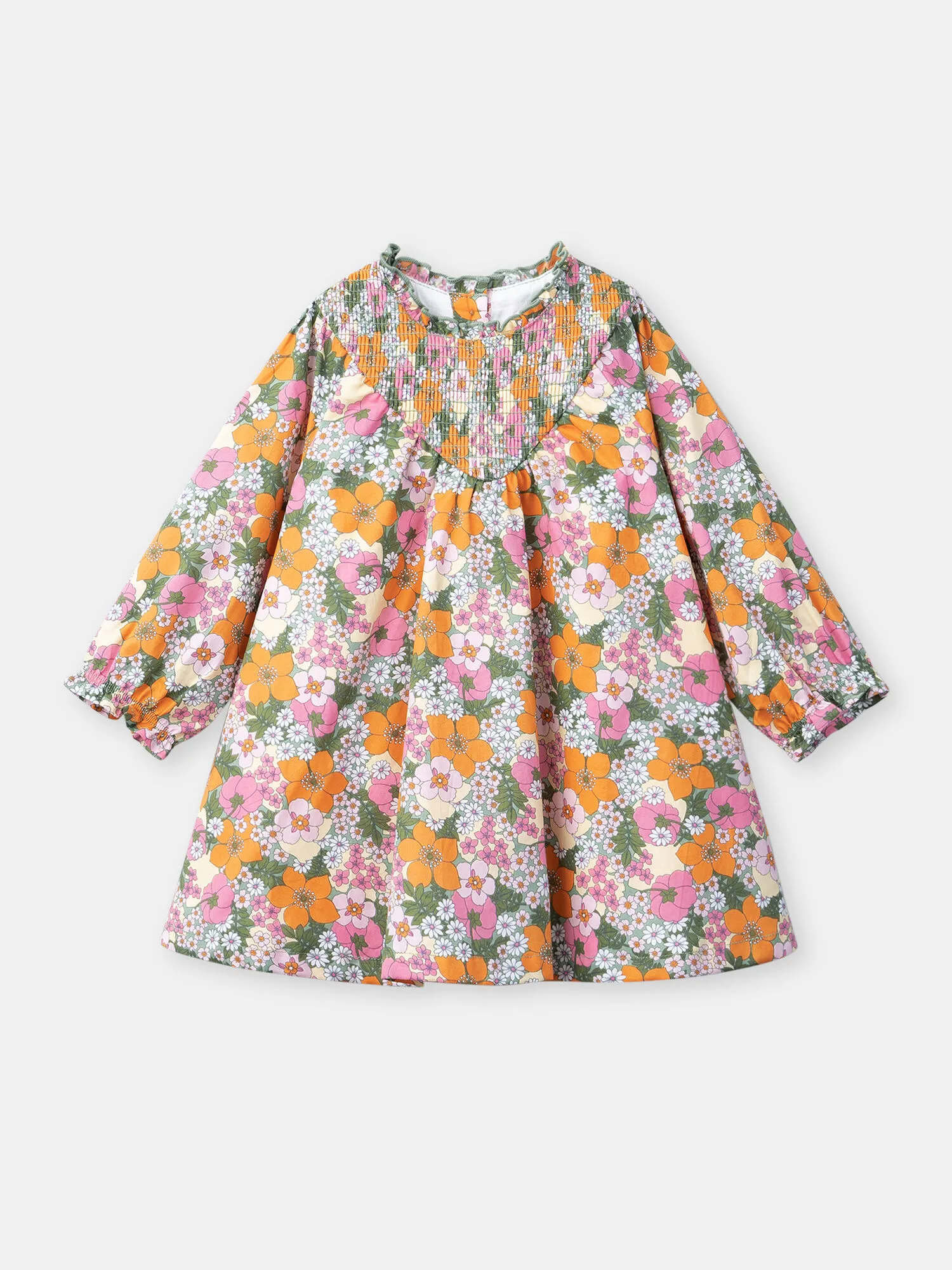 Robe en popeline fleurie
