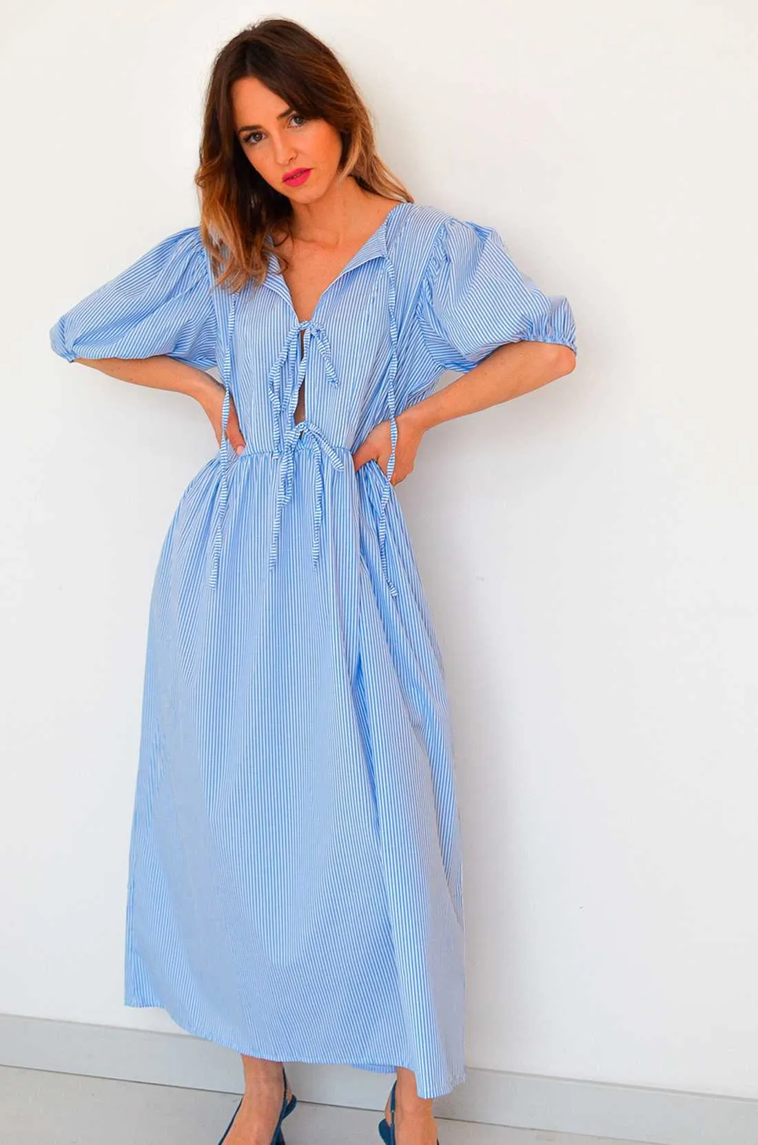 Robe Rayée Bleue ISA