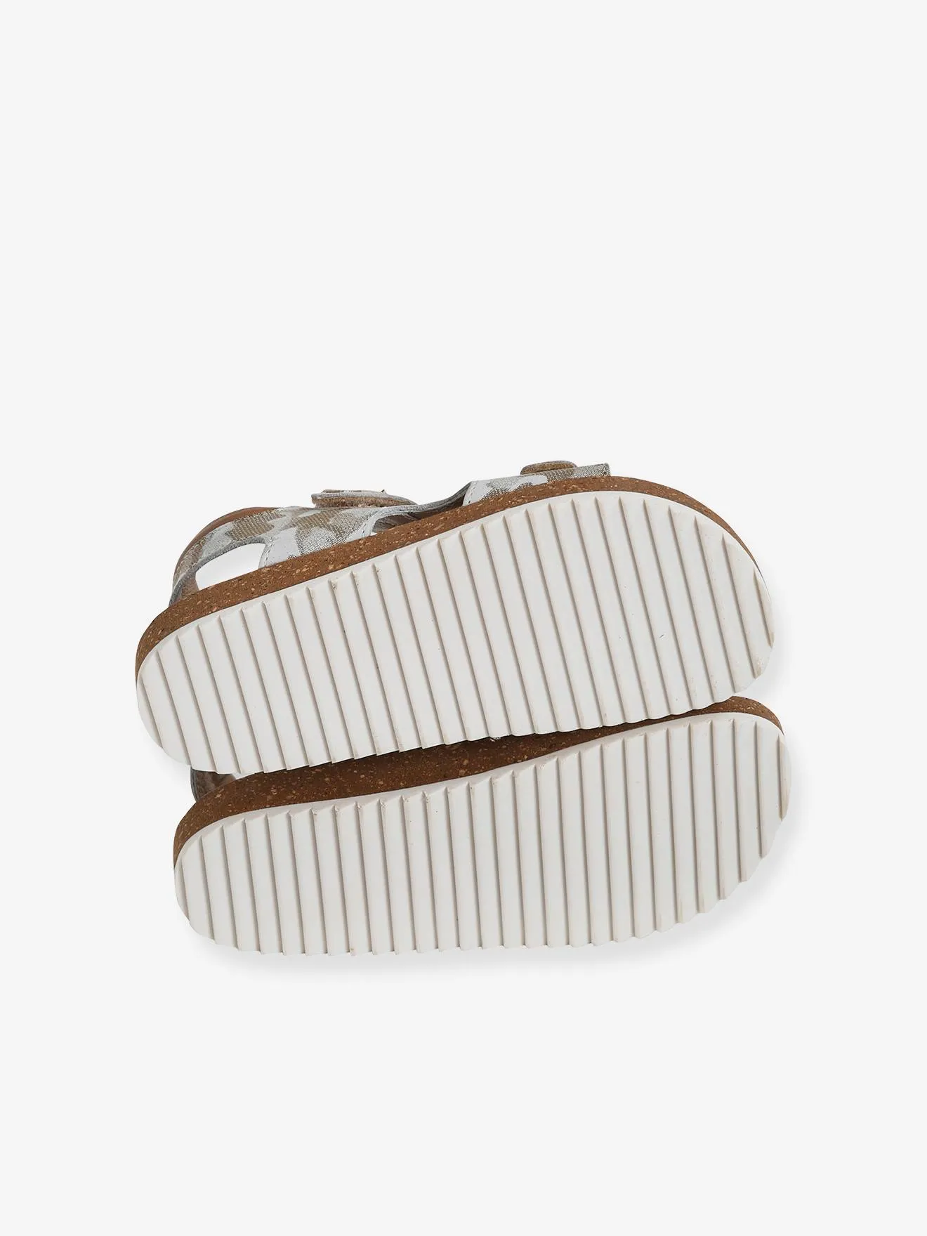 Sandales anatomiques cuir garçon taupe - Vertbaudet