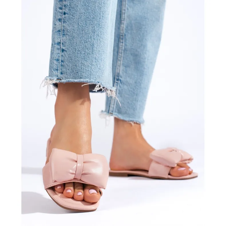 Seastar Chaussons roses à nœud
