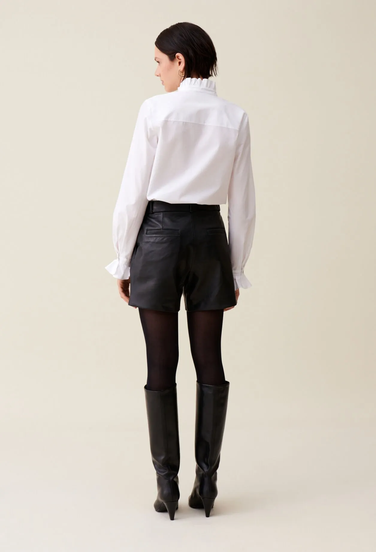 Short cuir noir | Claudie FR