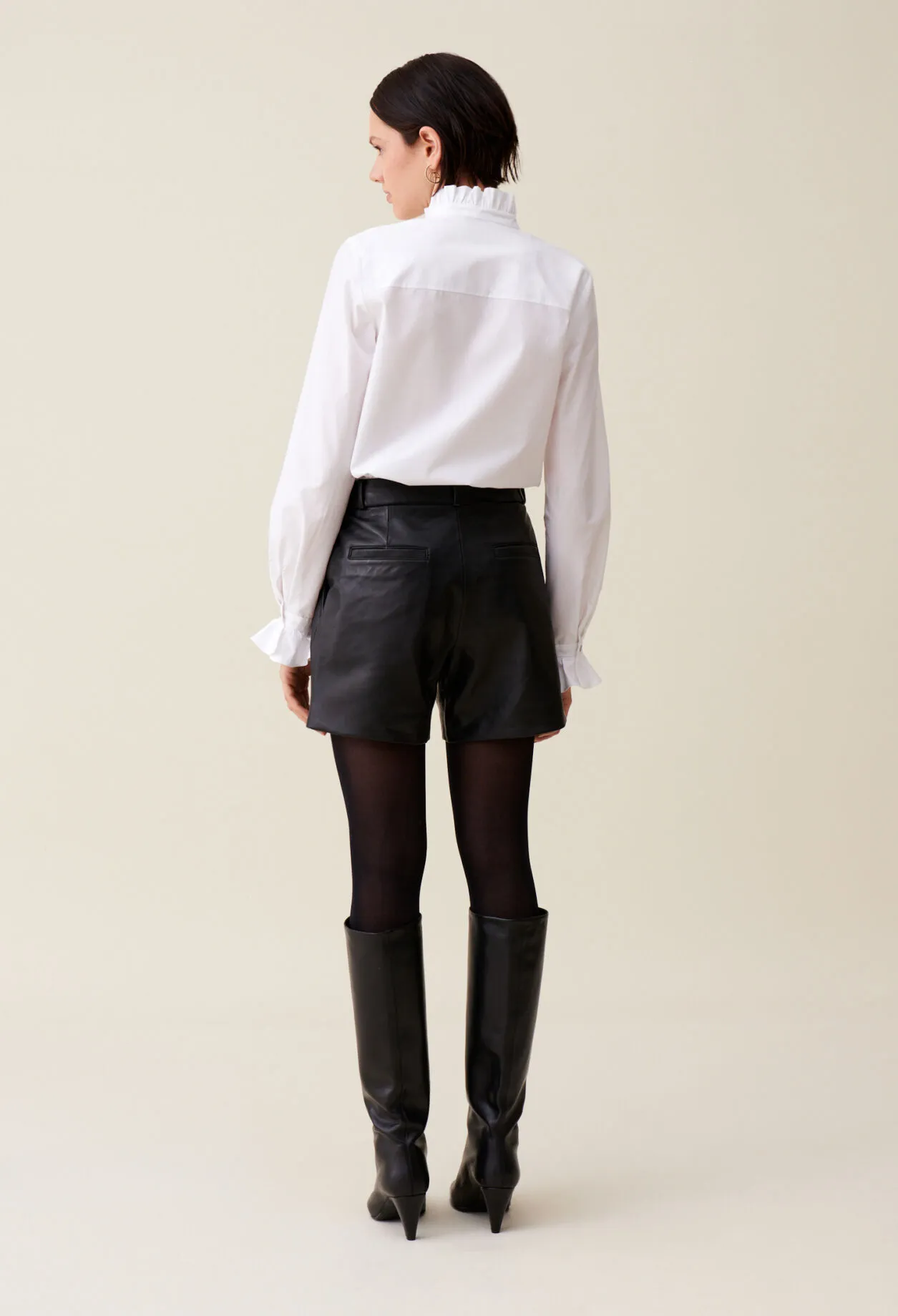 Short cuir noir | Claudie FR