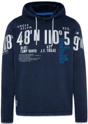 Stand Out with CAMP DAVID's Striped Knit Hoodie