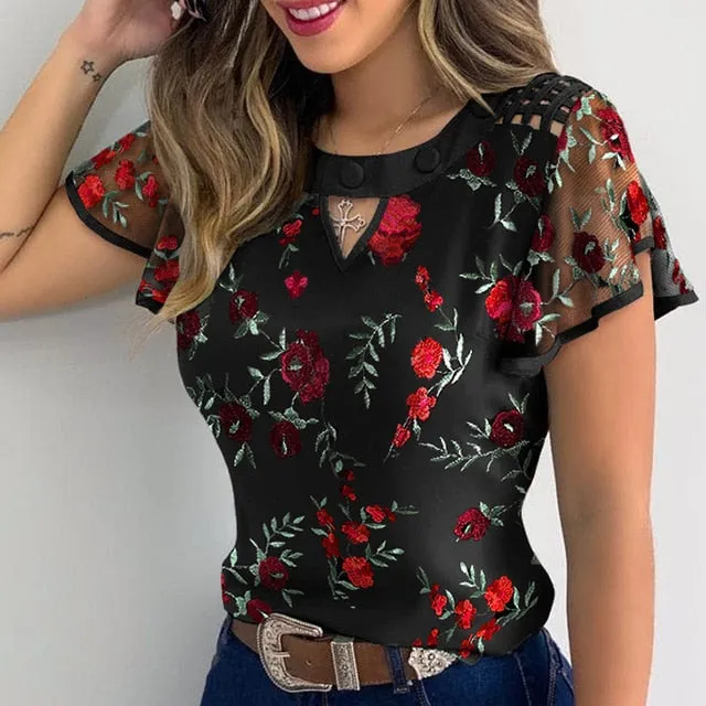 T-Shirt Hippie Fleurie