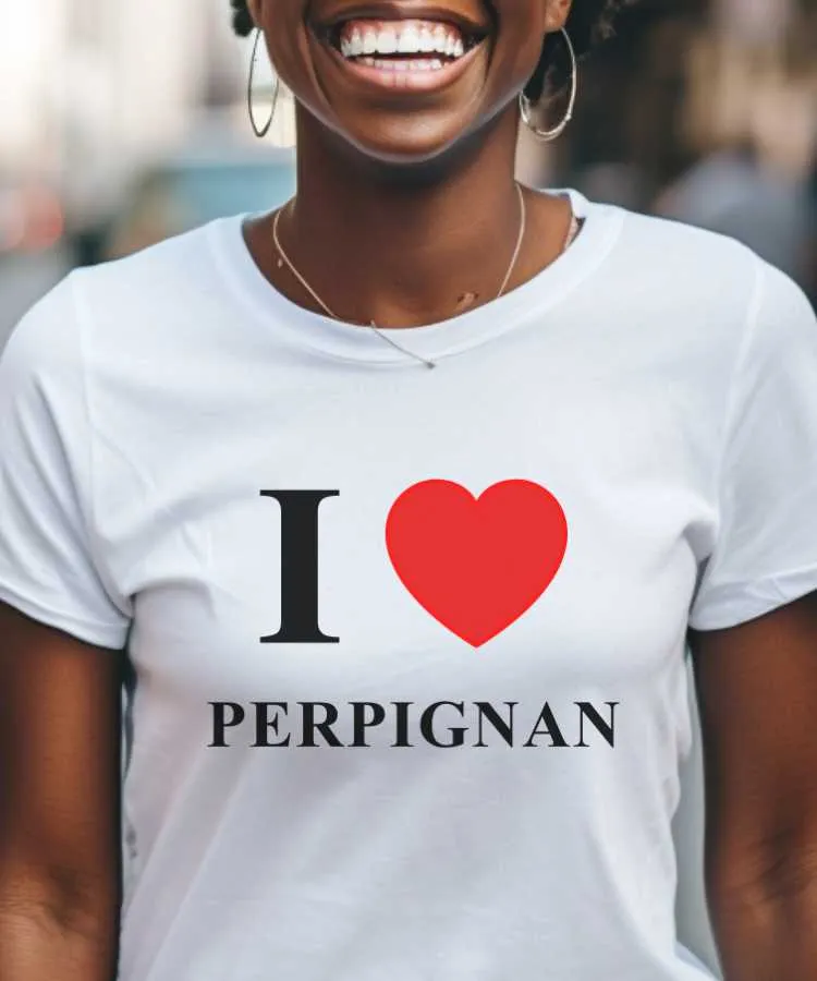 T-Shirt I love Perpignan