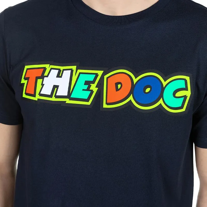 T-shirt THE DOC VR46 bleu - MAXXESS.FR, T-Shirt