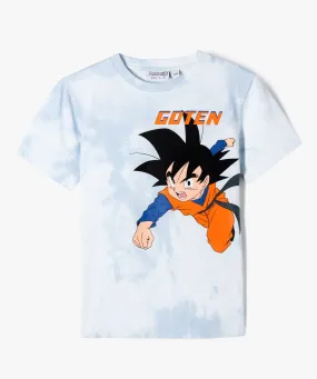 tee-shirt manches courtes imprime recto verso garcon - dragon ball super bleu tee-shirts