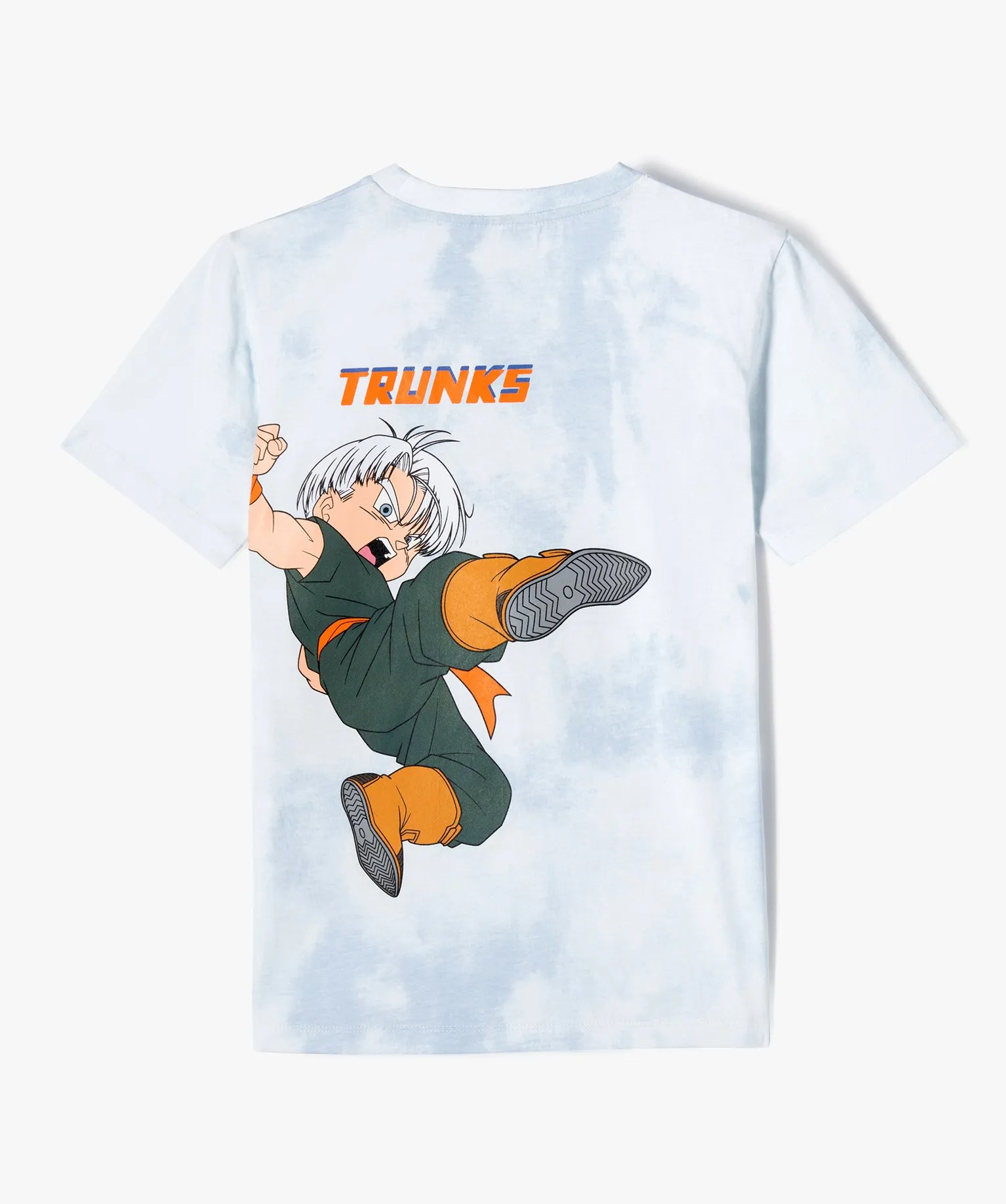 tee-shirt manches courtes imprime recto verso garcon - dragon ball super bleu tee-shirts